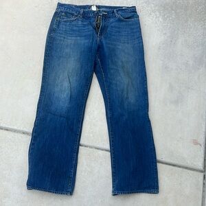 Lucky brand mens bootleg zip fly jeans 34L